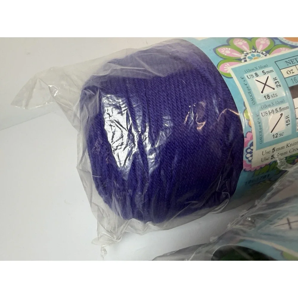 Crafter's Secret‎ Big Idea Acrylic Yarn 3 Skeins New 16oz Each